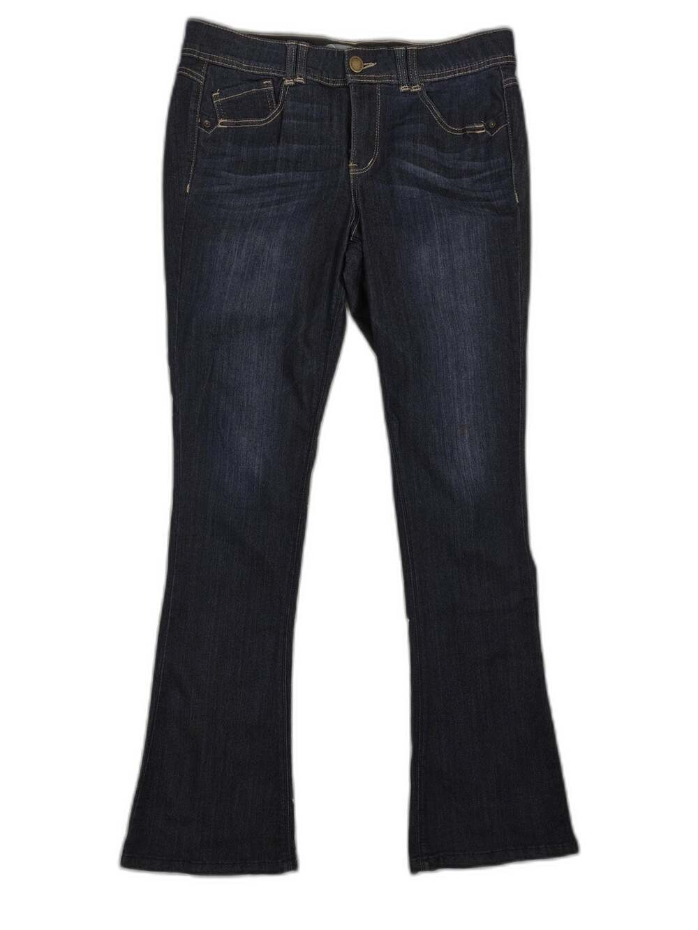 Wit And Wisdom Womens Dark Blue Bootcut Jeans Size 12